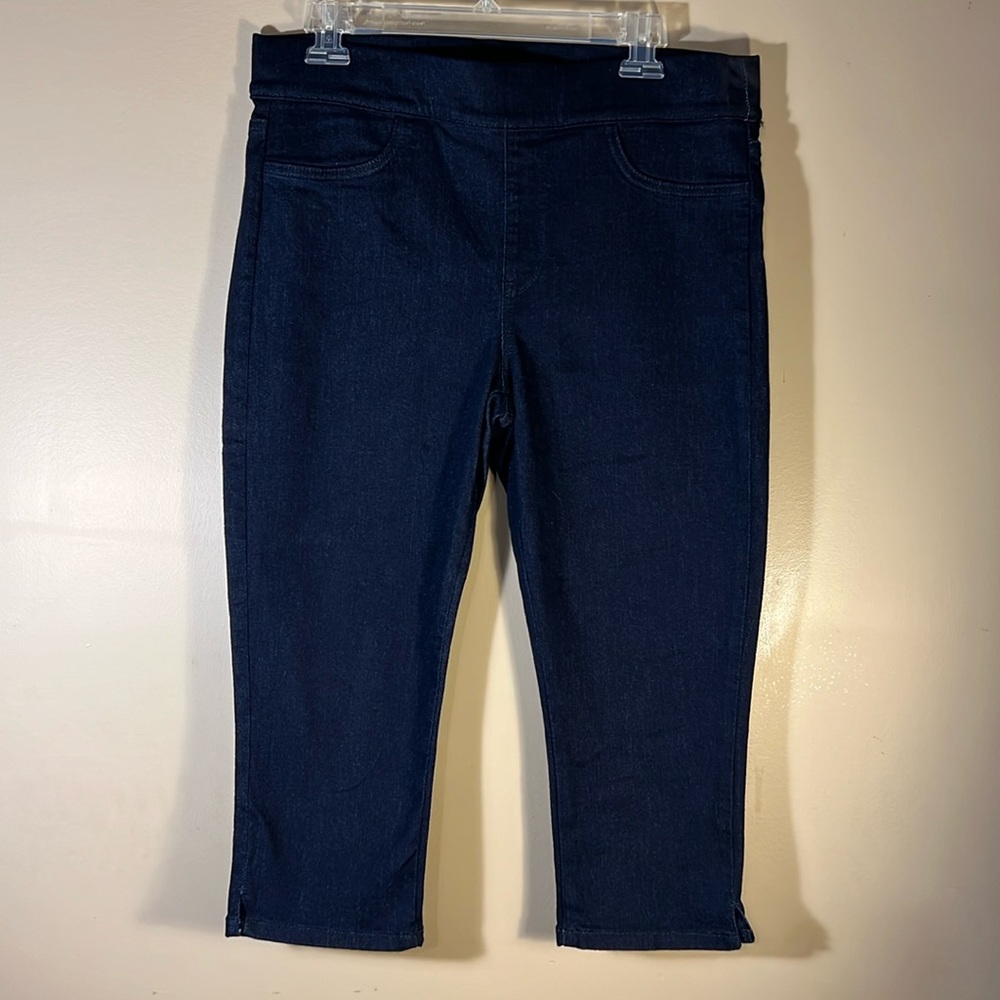 EUC NYDJ Skinny Cropped Cari Dark Indigo Size 10